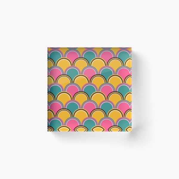 Item preview, Pink, Green, And Yellow Mid-Century Modern Pattern designed and sold by DEC02.