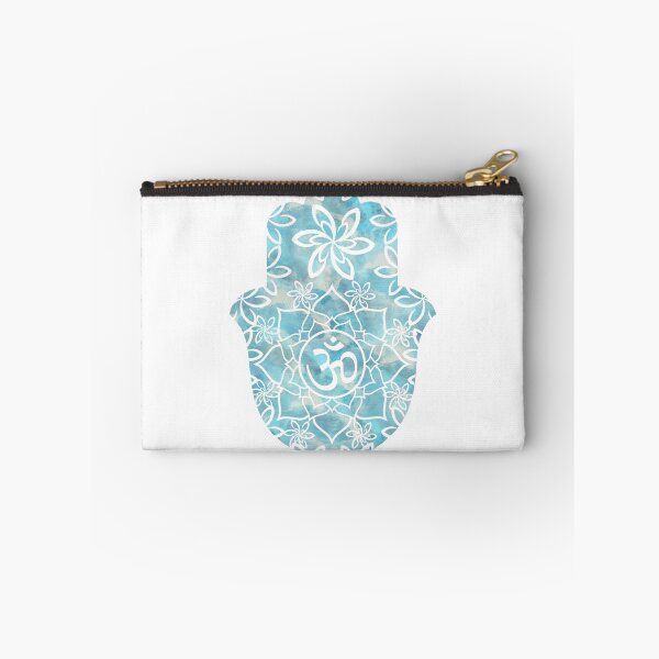 Item preview, Om Hamsa Hand -  light blues designed and sold by maryedenoa.