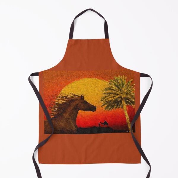Item preview, Horse and Camel in Sahara designed and sold by Anas Arts.