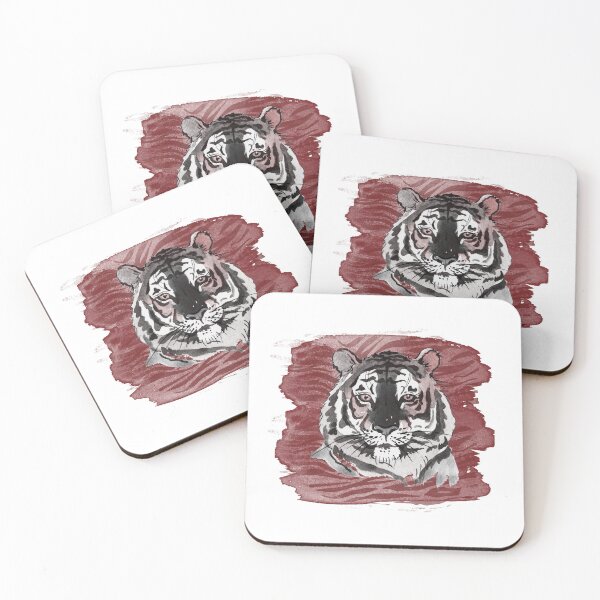 Item preview, White Tiger Abstract designed and sold by HappyLifeCreate.
