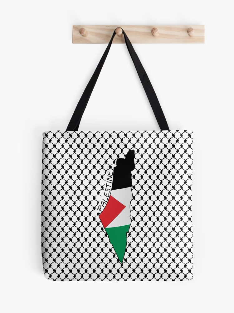 Palestine Flag Map Palestinian Kufiya Hatta Traditional Keffiyeh Pattern -  BLK Greeting Card for Sale by Hurriyyatee Palestine