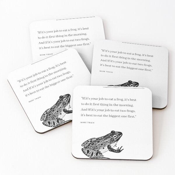 Item preview, Eat The Frog - Mark Twain  designed and sold by lumberjackalex.