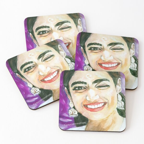Item preview, Flirtatious wink VALENTINE'S DAY SPECIAL watercolor portrait designed and sold by drp24.