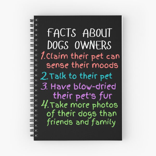 Item preview, funny facts about dogs owners and great gift dogs lover designed and sold by salahnewdesign.