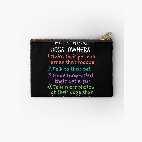 Item preview, funny facts about dogs owners and great gift dogs lover designed and sold by salahnewdesign.
