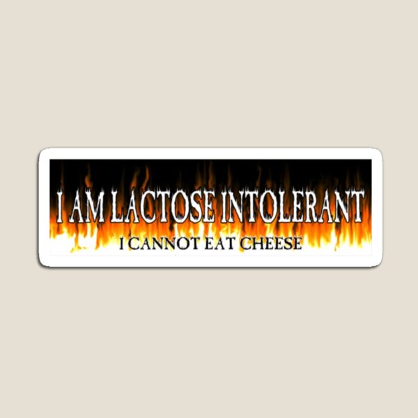 Item preview, lactose intolerant bumper sticker designed and sold by kendarue.