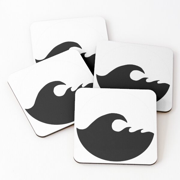 Artikelvorschau, schwarzes Wellendesign entworfen und verkauft von BlueEyedMushie.