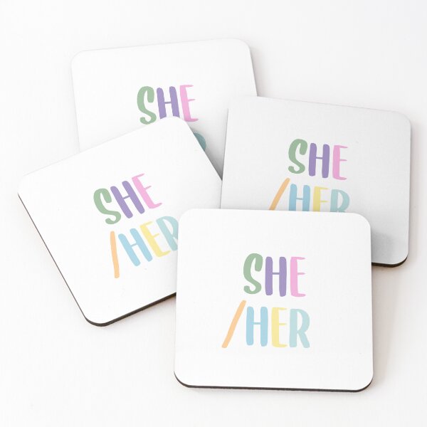 Item preview, She/Her pronouns vertical designed and sold by Cass McGregor.