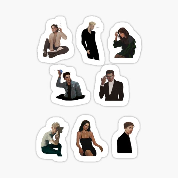 The Atlas Six sticker set Sticker