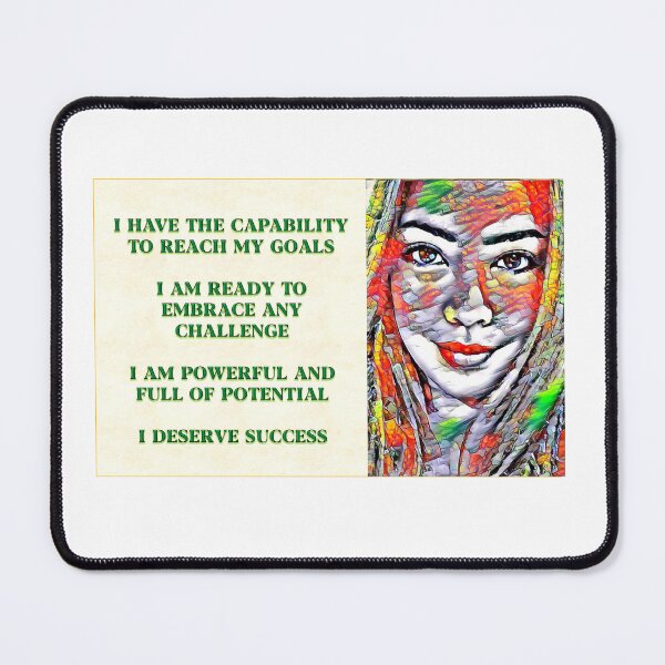 Item preview, Positivity Affirmations with Abstract Woman Image designed and sold by frankie5368.