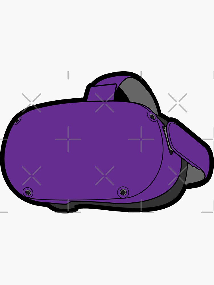 Pegatina «Deep Purple Oculus Meta Quest 2 RV» de hindsightAnD Redbubble