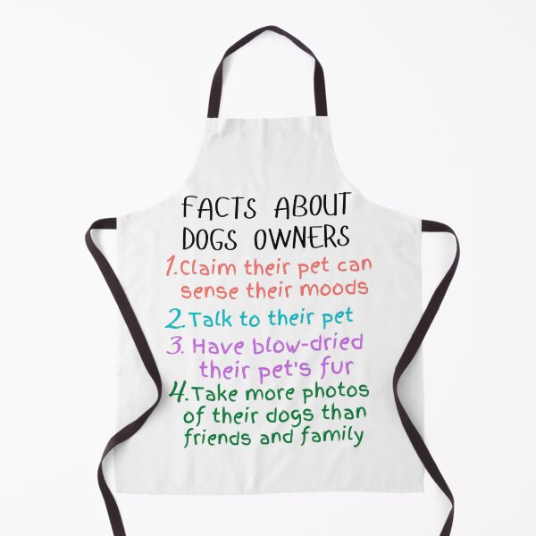 Item preview, funny facts about dogs owners and great gift dogs lover designed and sold by salahnewdesign.