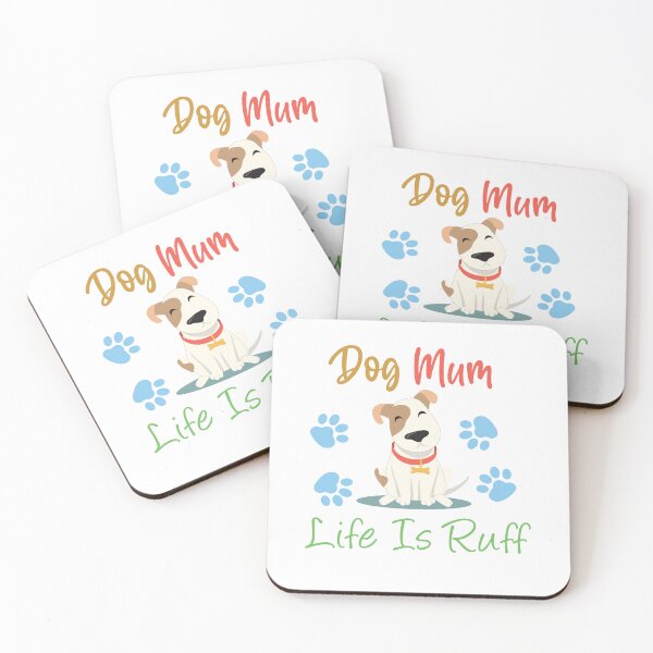 Item preview, Dog mum life is ruff Sticker designed and sold by Laadel.