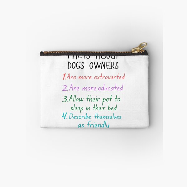 Item preview, funny facts about dogs owners and great gift dogs lover designed and sold by salahnewdesign.