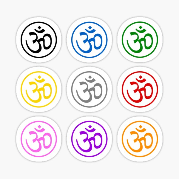 Item preview, Aum, or Om, symbol stickers sheet designed and sold by effervescence.