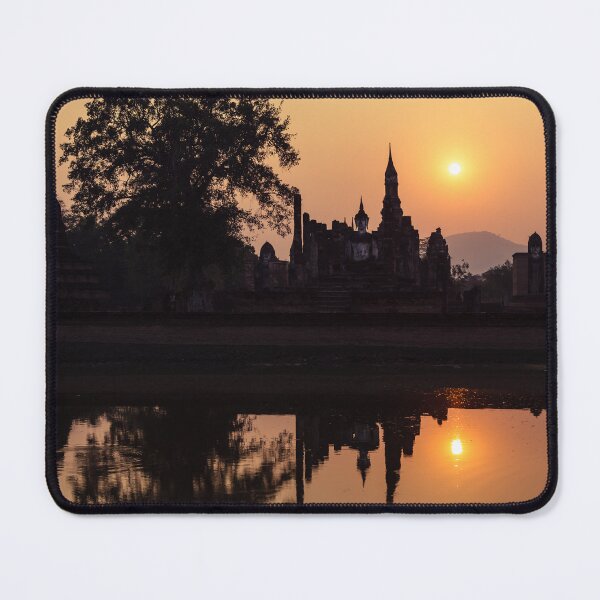 Item preview, Sukhothai historical park, Wat Mahathat ruins at sunset designed and sold by Lukasz Szczepanski.