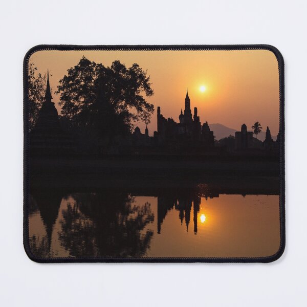 Item preview, Sukhothai historical park, Wat Mahathat ruins at sunset designed and sold by Lukasz Szczepanski.