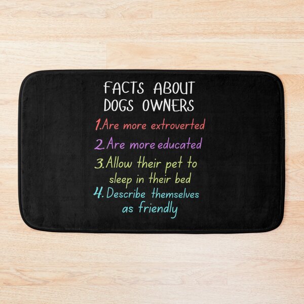 Item preview, funny facts about dogs owners and great gift dogs lover designed and sold by salahnewdesign.