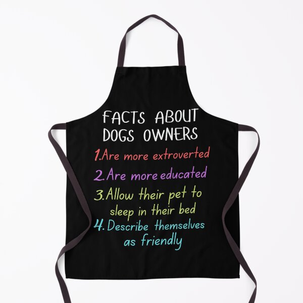Item preview, funny facts about dogs owners and great gift dogs lover designed and sold by salahnewdesign.