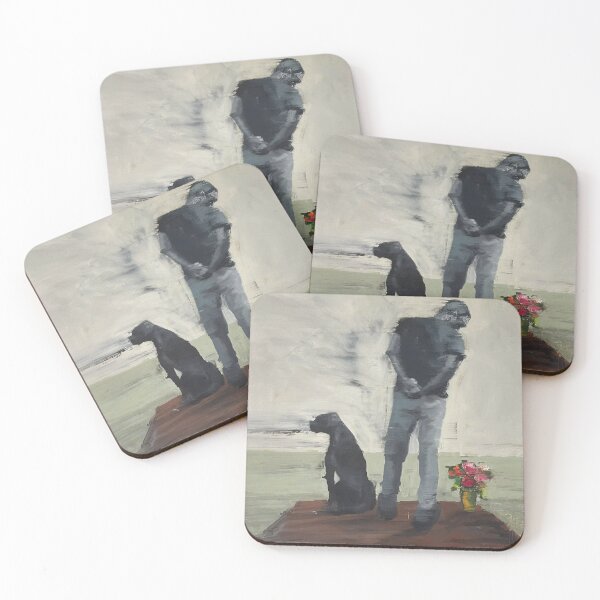 Item preview, Man with dog and flowers, Adrian Socorro, Backroom Art designed and sold by The Sr Corchea Backroom Art.