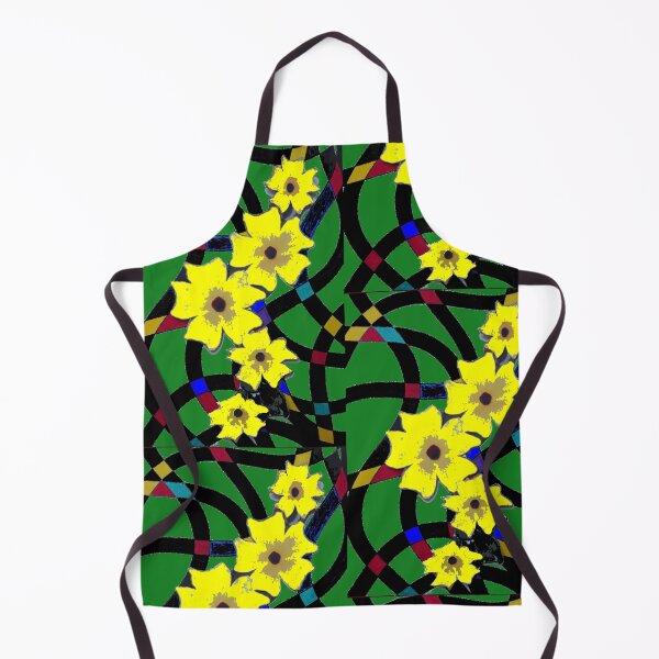 Item preview, Yellow flowers colorful lines fantasy designed and sold by G-M-Designs.