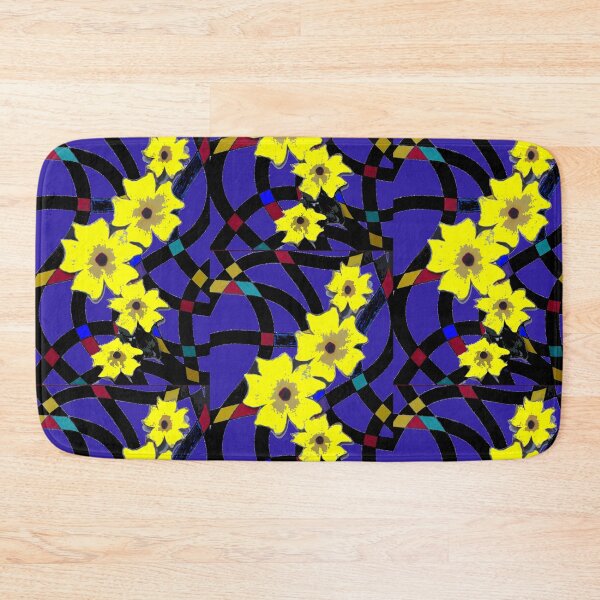 Item preview, Yellow flowers colorful lines fantasy designed and sold by G-M-Designs.