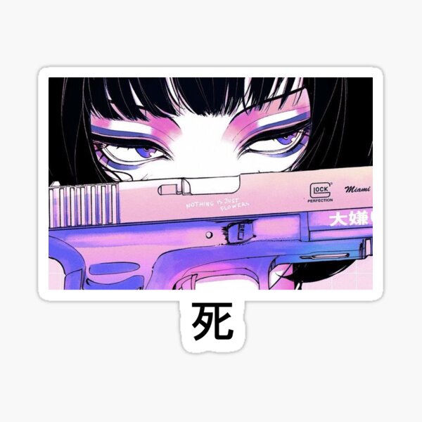 Item preview, Anime Eyes Death in japanese shi Kanji 死 designed and sold by PourElla.