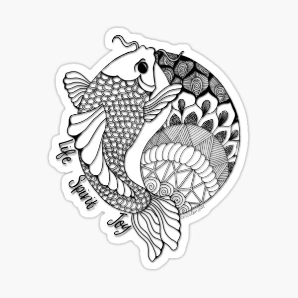 Joyful Koi Sticker
