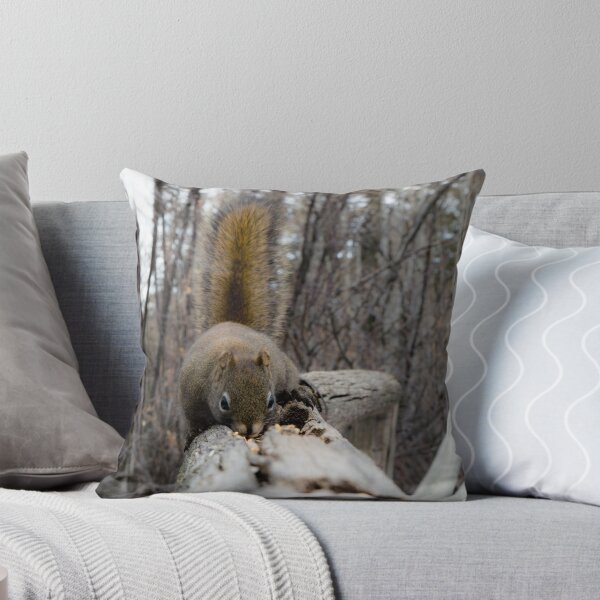 Item preview, Squirrel on the fence rail. designed and sold by CanadianWild418.