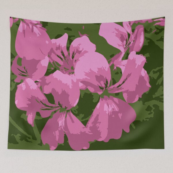 Item preview, Pink Geranium (Pelargonium) Flowers Illustration designed and sold by Douglas E. Welch Design and Photography.