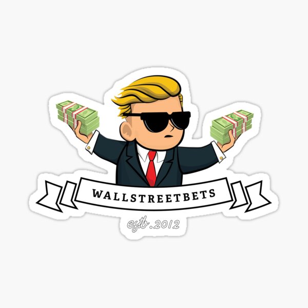 "Wallstreetbets WSB 2012 " Sticker by DesignsByER Redbubble
