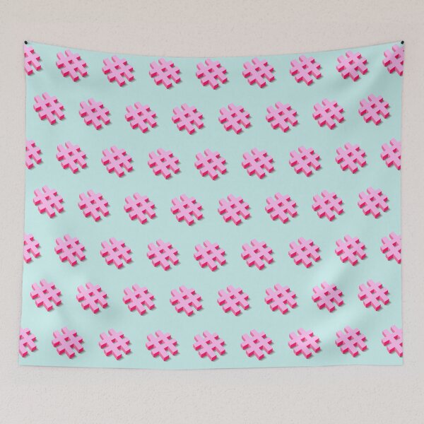 Item preview, 3d hashtag symbols pattern designed and sold by ProfiTrollka.