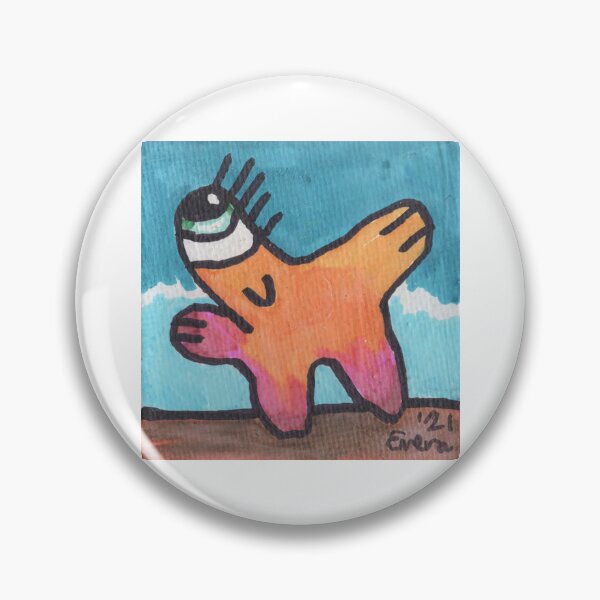 Item preview, Orange Starfish Critter with a Green Eye designed and sold by everalovelace.