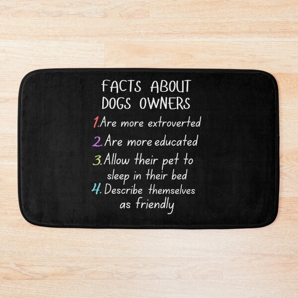Item preview, funny facts about dogs owners and great gift dogs lover designed and sold by salahnewdesign.