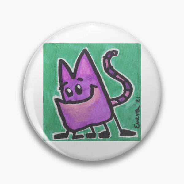 Item preview, Purple and Pink Kitty with Striped Tail designed and sold by everalovelace.