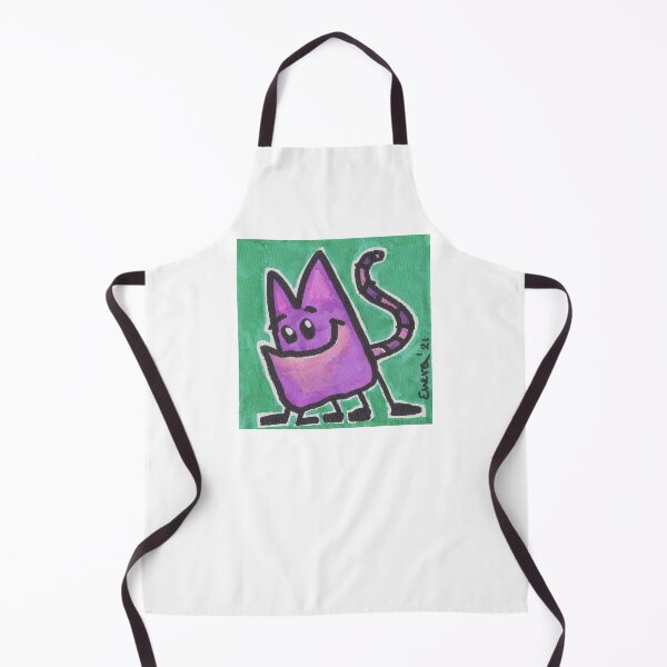 Item preview, Purple and Pink Kitty with Striped Tail designed and sold by everalovelace.