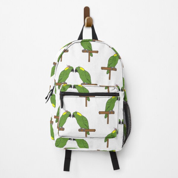Item preview, Crazy Bird Man with Yellow-naped Amazons designed and sold by Laughing Parrot Studio.