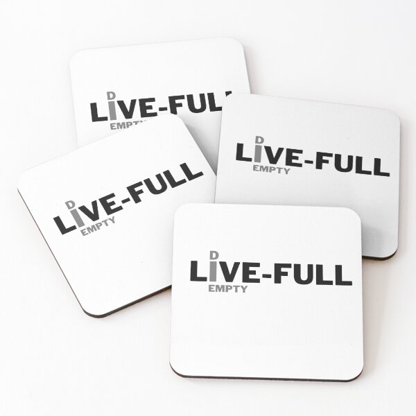Item preview, Live Full Die Empty plain text designed and sold by IAmWomanstore.