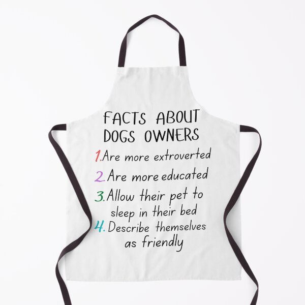 Item preview, funny facts about dogs owners and great gift dogs lover designed and sold by salahnewdesign.