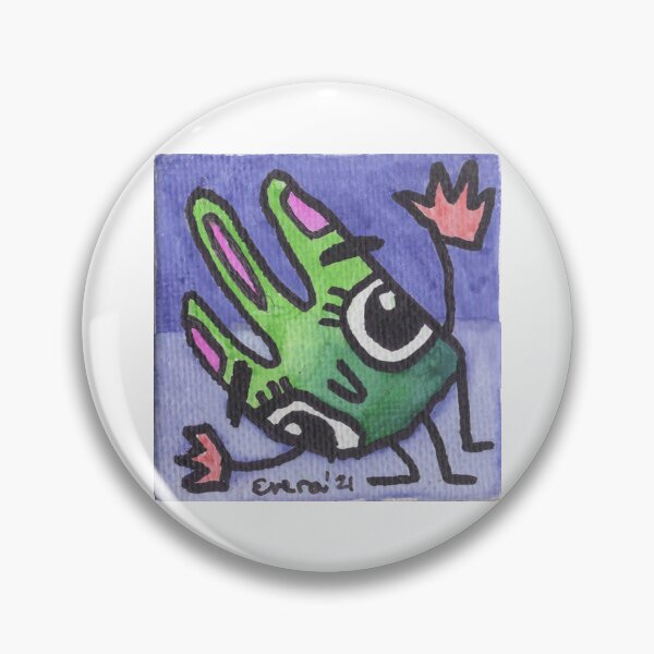 Item preview, Green Bunny Critter with Pink Ears designed and sold by everalovelace.