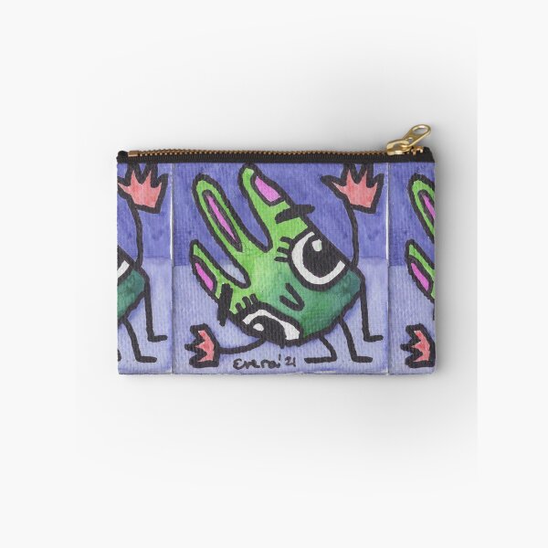Item preview, Green Bunny Critter with Pink Ears designed and sold by everalovelace.