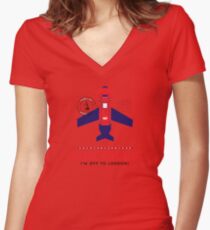 Royal Travel Women's Fitted V-Neck T-Shirt