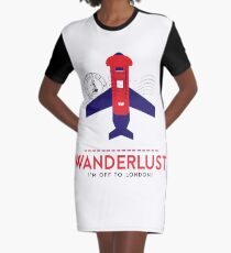 Royal Travel Graphic T-Shirt Dress