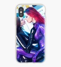 Two Latex Catsuits girls 2 iPhone Case