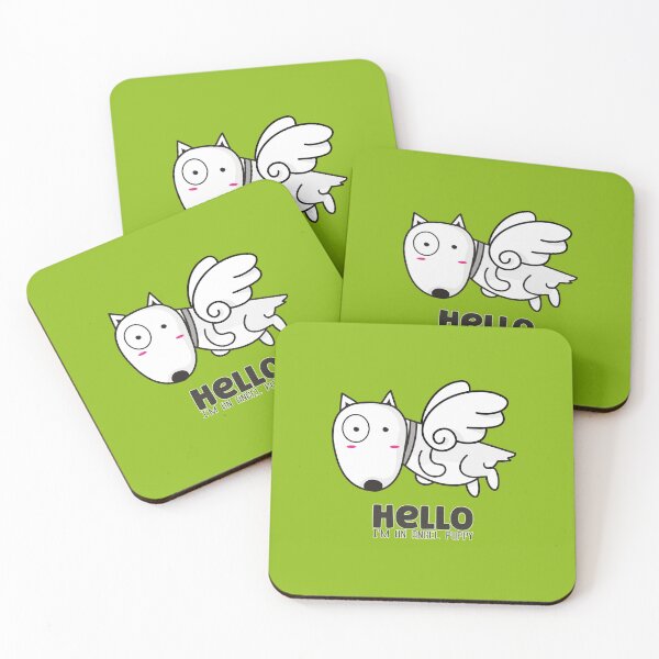 Item preview, Hello I'm angel puppy - funny quotes designed and sold by VichallanStudio.