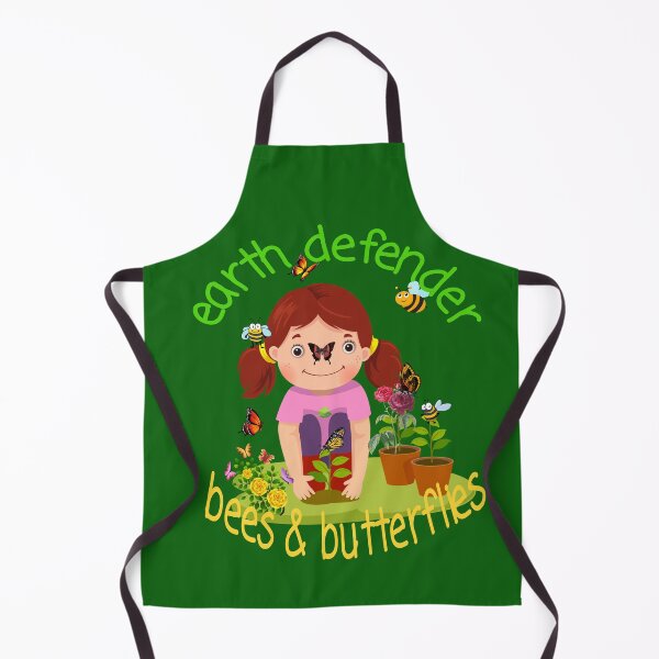 Item preview, Earth Defender Girl Planting A Pollinator Garden For Bees & Butterflies designed and sold by walkingrock.