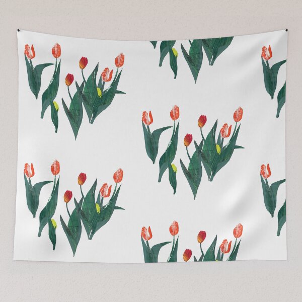 Item preview, Tulips. Paper illustration designed and sold by kira-culufin.