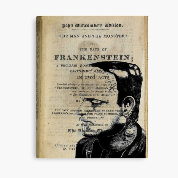Item preview, Frankenstein Book Page Illustration  designed and sold by RGIllustrations.