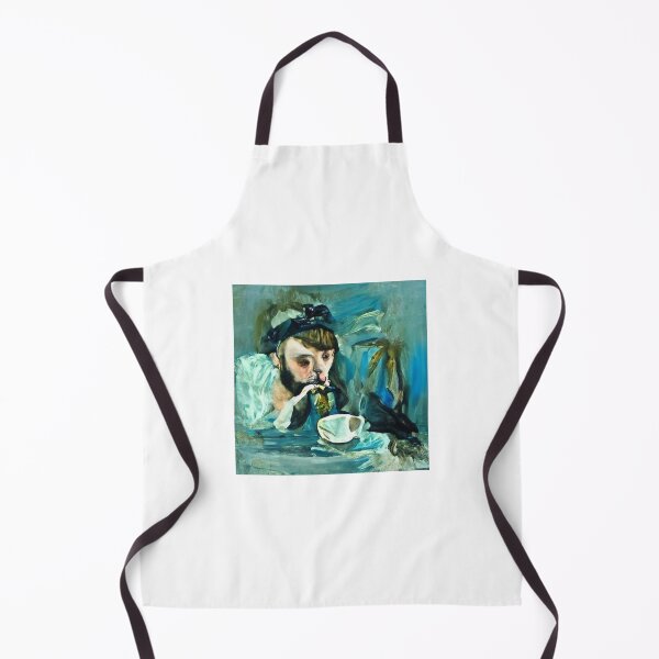 Item preview, AI generated image: Drinking tea, Manet, oil on canvas designed and sold by Mmark94.