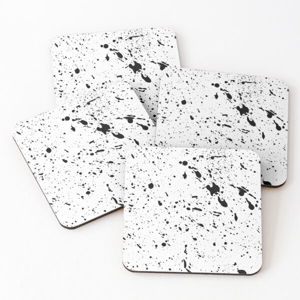 Item preview, Grunge Black Ink Splatter Texture Blotches designed and sold by Prawny.